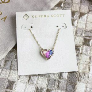 Ari Heart Pendant Necklace | Gold | Watercolor